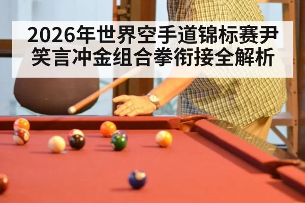 2026年世界空手道锦标赛尹笑言冲金组合拳衔接全解析